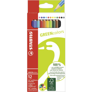 STABILO GREENcolors Buntstift - 12er Set