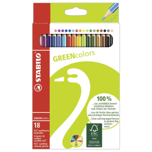 STABILO GREENcolors Buntstift - 18er Set