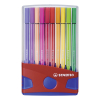 STABILO Pen 68 Filzstift - 1 mm - 20er ColorParade dunkelblau + rot