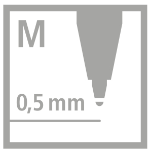 STABILO Ballpoint Refill Kugelschreibermine - 0,5 mm - rot
