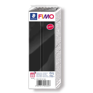 STAEDTLER FIMO soft 8021 Modelliermasse - schwarz - 454 g