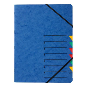 Ordnungsmappe Easy 7-teilig Karton blau