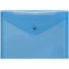 FolderSys Sichttasche A5 quer, Druckknopf, trans blau 1 Stück