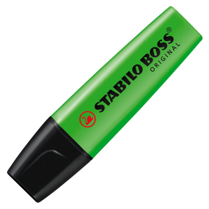 STABILO BOSS Textmarker - 2+5 mm - grün - 4er Set