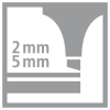 STABILO BOSS MINIpop Textmarker - 2+5 mm - 5er Set