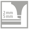 STABILO BOSS Textmarker - 2+5 mm - 6er Rundbox