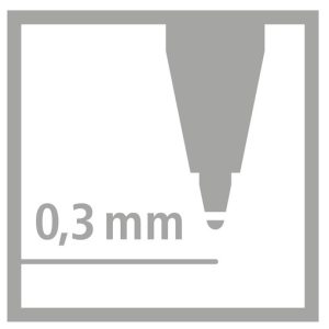 STABILO worker + Tintenroller - 0,3 mm - 4er Set