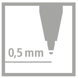 STABILO worker+ Tintenroller - 0,5 mm - rot