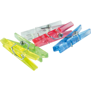 STYLEX Mini-Wäscheklammern - farbig - 30er Schachtel