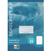 STYLEX Schulheft - DIN A4 - Lineatur 25 - 16 Blatt