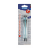 Stylex Kugelschreiber - 1 mm - Schreibfarbe blau - farbig sortiert - 2 Stück