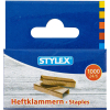 Stylex Heftklammern - 24/6 - verkupfert - 1000 Stück