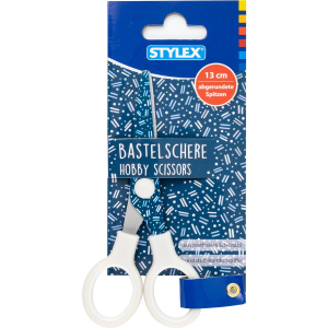 STYLEX Design-Bastelschere - 13 cm - abgerundet - sortiert
