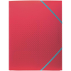 Stylex Dreiklappmappe - DIN A4 - PP - mit Gummizug - farbig sortiert