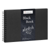 Hahnemühle Black Book Skizzenbuch - 250 g/m² - spiralisiert - DIN A5 - 30 Blatt