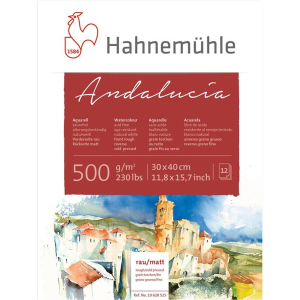 Hahnem&uuml;hle Andaluc&iacute;a Aquarellkarton - 500...
