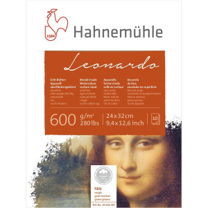 Hahnemühle Leonardo Aquarellblock - 600 g/m² -...