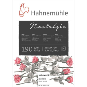 Hahnemühle Nostalgie Skizzenblock - 190 g/m² - DIN A4 - 50 Blatt