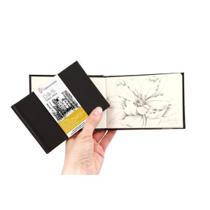 Hahnemühle D&S Skizzenbuch - 140 g/m² - spiralisiert - schwarz - DIN A4 quer - 80 Blatt