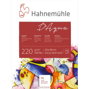 Hahnemühle D’Aqua Aquarellblock - 200 g/m² - rau - 36 x 48 cm - 30 Blatt