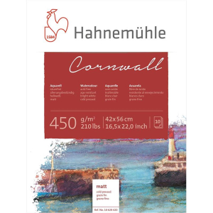 Hahnemühle Cornwall Aquarellblock - 450 g/m² - matt - 42 x 56 cm - 10 Blatt