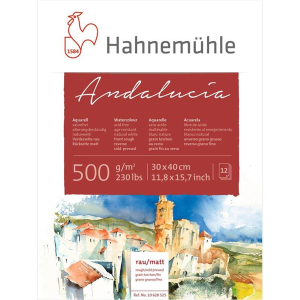 Hahnem&uuml;hle Andaluc&iacute;a Aquarellkarton -...