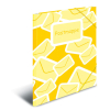 Herma 7129 Postmappe - DIN A4  - gelb- Eckspanner aus Gummi