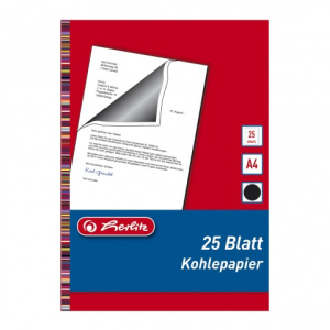herlitz Kohlepapier - DIN A4 - schwarz - 25 Blatt