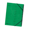 herlitz Ordnungsmappe - DIN A4 - 1 bis 12 - grün