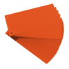 herlitz Trennstreifen - 10,5 x 24 cm - Manila-Karton - orange - 100 Stück