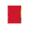 herlitz Register - DIN A4 - 6-teilig - Manilakarton - farbig
