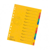 herlitz Register - DIN A4 - 1 bis 12 - Quality-Karton - 5 Farben