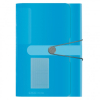 herlitz Fächermappe - DIN A4 - PP - 12 Fächer - transparent blau