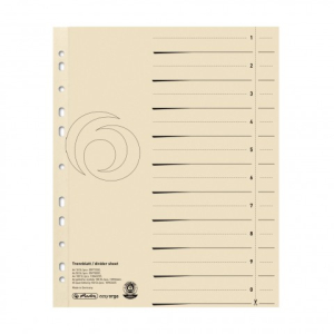 2 x 50 Trennstreifen Trennblätter für A4 Ordner chamois Moderationskarten 