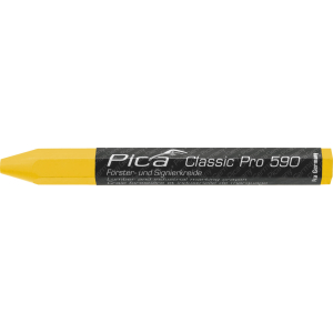 Pica Classic PRO 590 - Försterkreide - 12 x 120 mm - gelb - 1 Stück