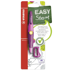 STABILO EASYergo 3.15 Druckbleistift - Linkshänder - pink+lila - mit Anspitzer