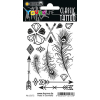 Herma 15172 CLASSIC TATTOO Sticker - Black - Federn