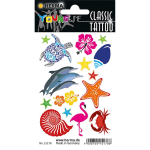 Herma 15178 CLASSIC TATTOO Sticker - Colour - Ocean - 13...