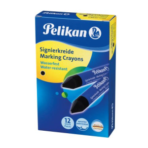Pelikan Signierkreide &ndash; schwarz &ndash; 12 St&uuml;ck