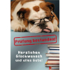 Komma3 Gllückwunschkarte Tierisch gut drauf  Hund mit Brille und Bücher