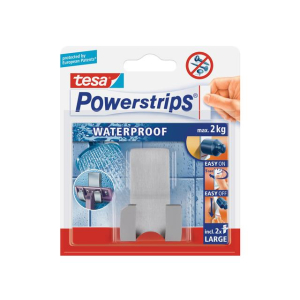 tesa Powerstrips Waterproof Rasierhalter Zoom - Metall