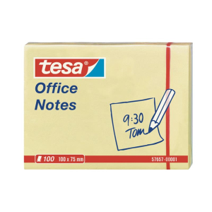 tesa Notes Office - 100 mm x 75 mm - gelb - 100 Blatt