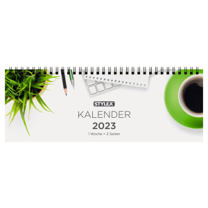 Stylex Schreibtischquerkalender 2024 - 56 Blatt - 1...