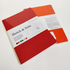Hahnemühle Sketch & Note - Red Bundle - 125 g/m² - DIN A6 - 20 Blatt pro Booklet