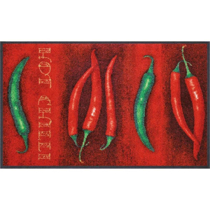wash+dry Schmutzfangmatte Hot Chili - 50 x 75 cm