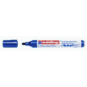 Edding Kalligraphie-Stift Set 3 Stifte 2mm 3.5mm 5mm Stahlblau 
