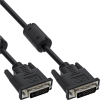 InLine DVI-D Kabel, digital 24+1 Stecker / Stecker, Dual Link, 2 Ferrite, 2m