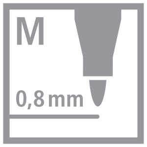STABILO pointMax Filzstift - 0,8 mm - 4er Etui - pastell