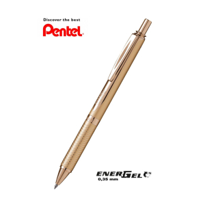 Pentel Liquid Gel-Tintenroller Geh. silber-gold 0,35mm,...