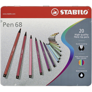 STABILO Pen 68 Filzstift - 1 mm - 20er Metalletui
